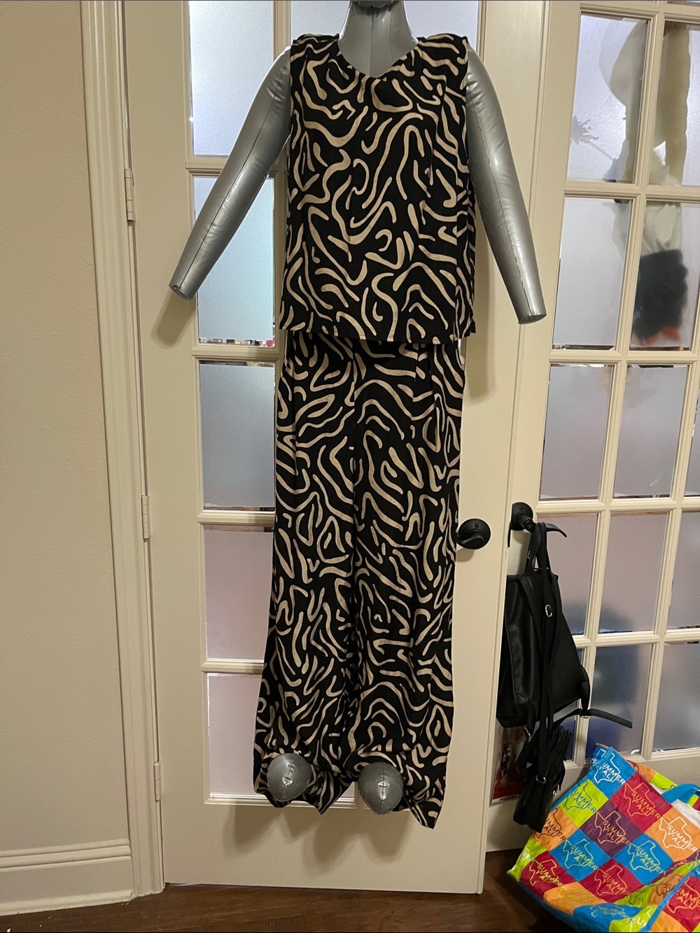 Alice Blue animal print pantsuit Medium